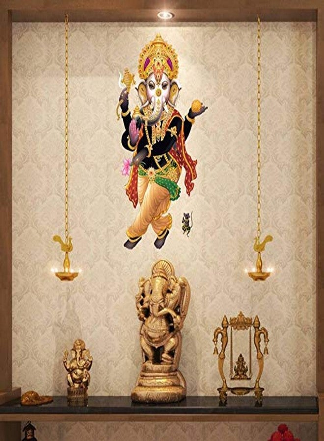 Rangoli Vinyl Religion Wall Sticker Multicolour Vinyl Medium Size 40cm or 50 cm Pack of 1 Sticker - Image 2